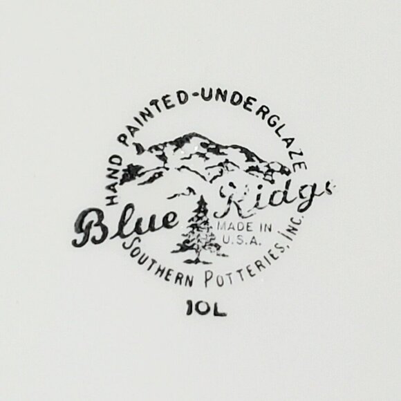 Blue Ridge Southern Potteries Soup Bowl Whirligig Salad Cereal Dish Flowers 8" - Picture 2 of 7